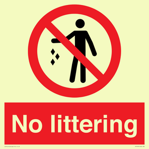 No littering